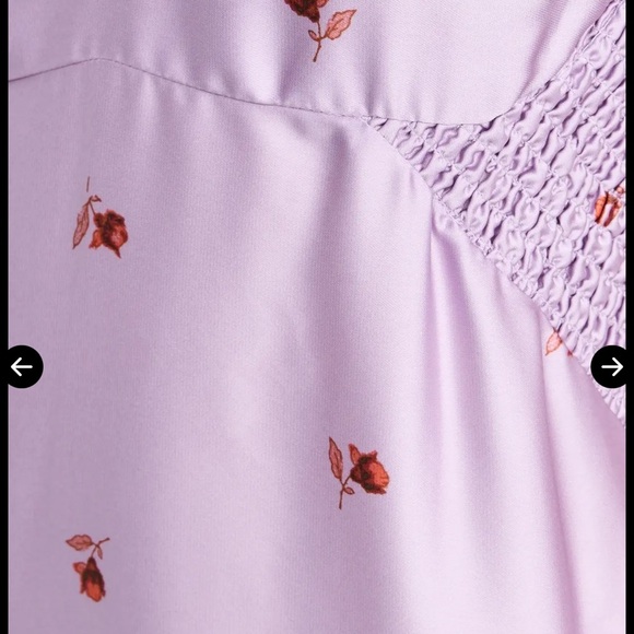 Lavender Floral Slip Dress Intimately by Free People Size M - Picture 5 of 9